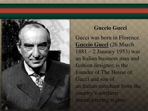 when was gucci established|the founder of Gucci.